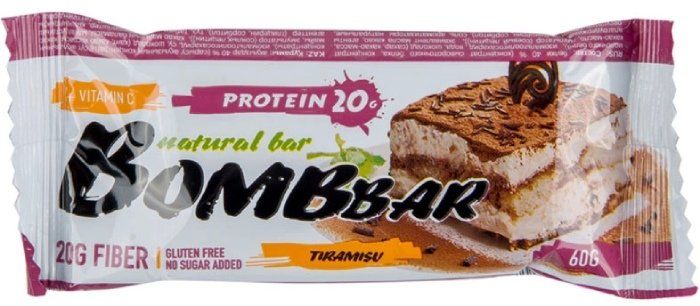 фото упаковки Bombbar батончик протеиновый Тирамису
