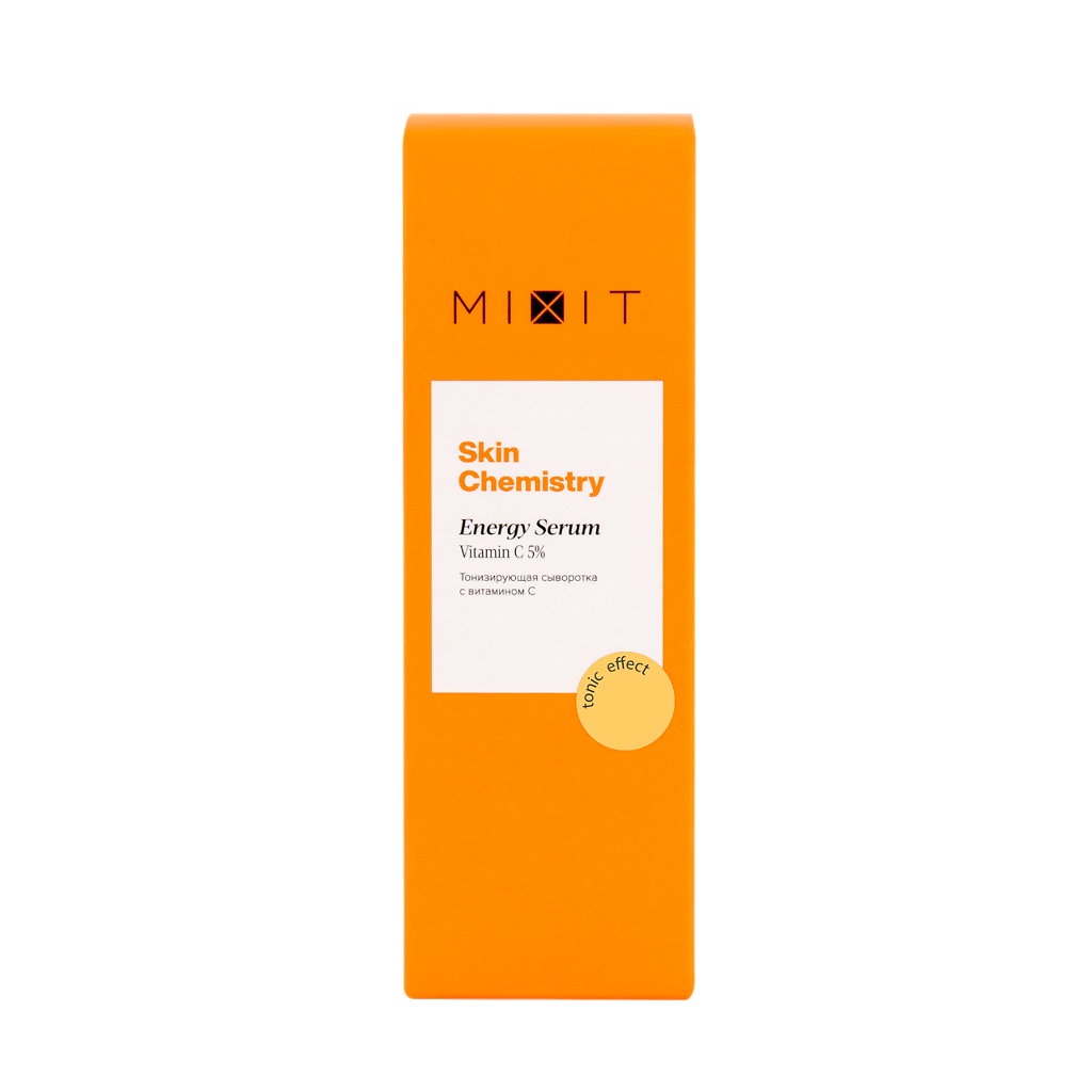 фото упаковки Mixit Skin Chemistry Тонизирующая сыворотка, с витамином С, 30 мл, 1 шт. фото упаковки Mixit Skin Chemistry Тонизирующая сыворотка