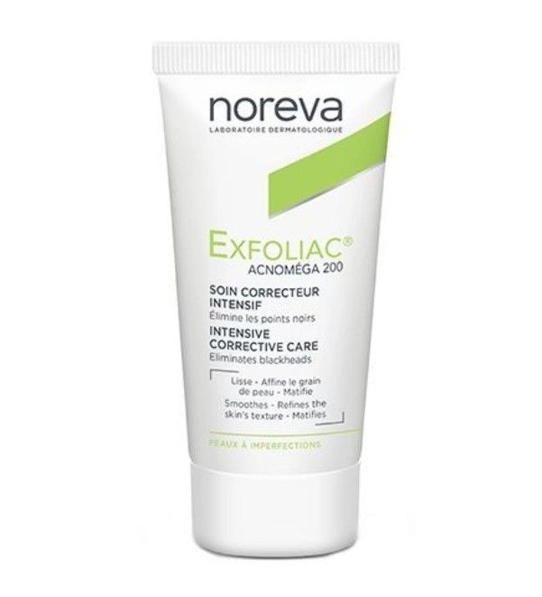 фото упаковки Noreva Exfoliac Acnomega 200, крем для лица, 30 мл, 1 шт. фото упаковки Noreva Exfoliac Acnomega 200