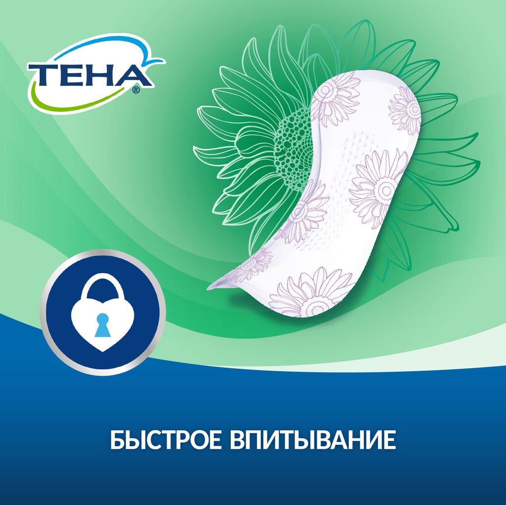 Тена Lady Active Normal Урологические прокладки, прокладки урологические, 3 капли, 12 шт.