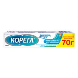 Корега Экстра сильный мятный Крем для фиксации зубных протезов