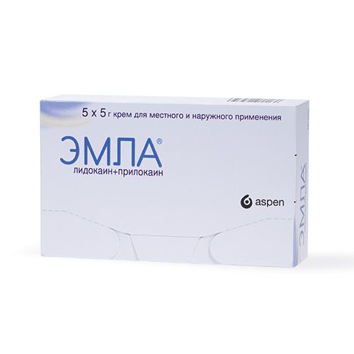 Эмла, крем для местного и наружного применения, 5 г, 5 шт.