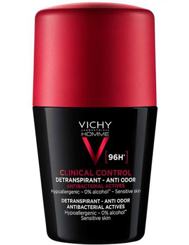 Vichy Home Clinical Control Дезодорант-антиперспирант 96 ч, део-ролик, 50 мл, 1 шт.