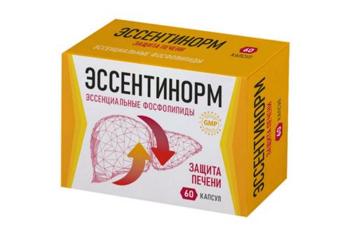 Эссентинорм Эссенциальные фосфолипиды, 300 мг, капсулы, 60 шт.