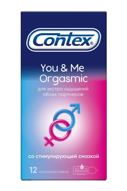 Презервативы Contex You&Me Orgasmic, презерватив, 12 шт.