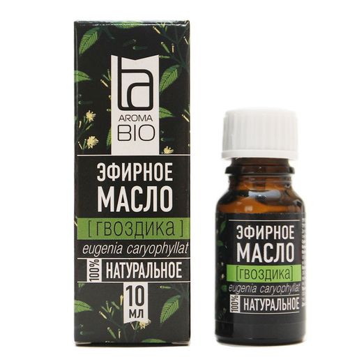 AromaBio Масло эфирное Гвоздика, масло эфирное, 10 мл, 1 шт.