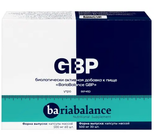 Bariabalance gbp утро + Bariabalance gbp вечер, капсулы, 60 шт.